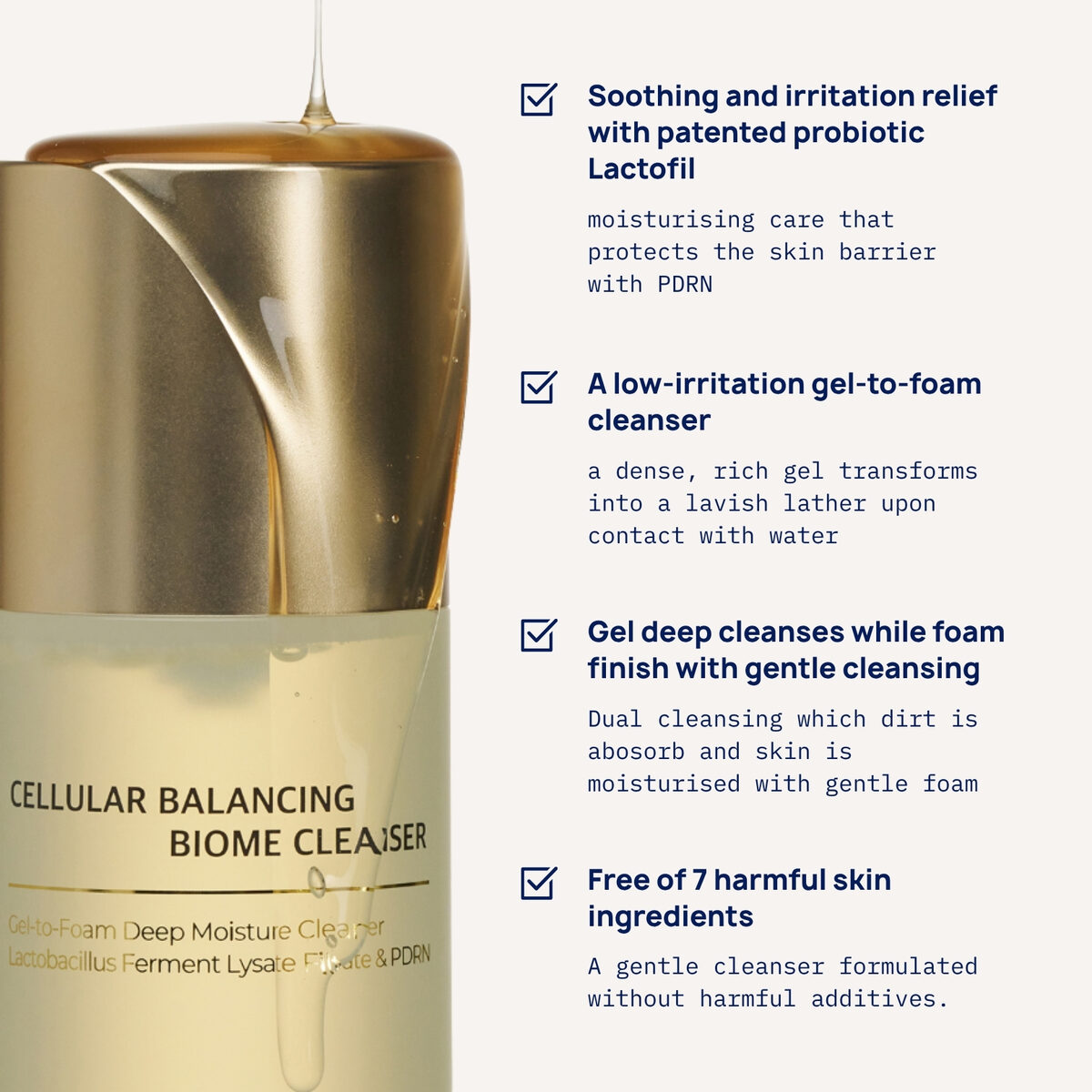 Generex Cellular Balancing Biome Cleanser, product photograph