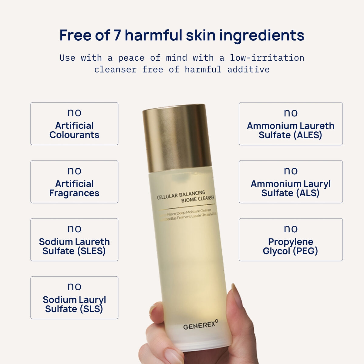 Generex Cellular Balancing Biome Cleanser, product photograph