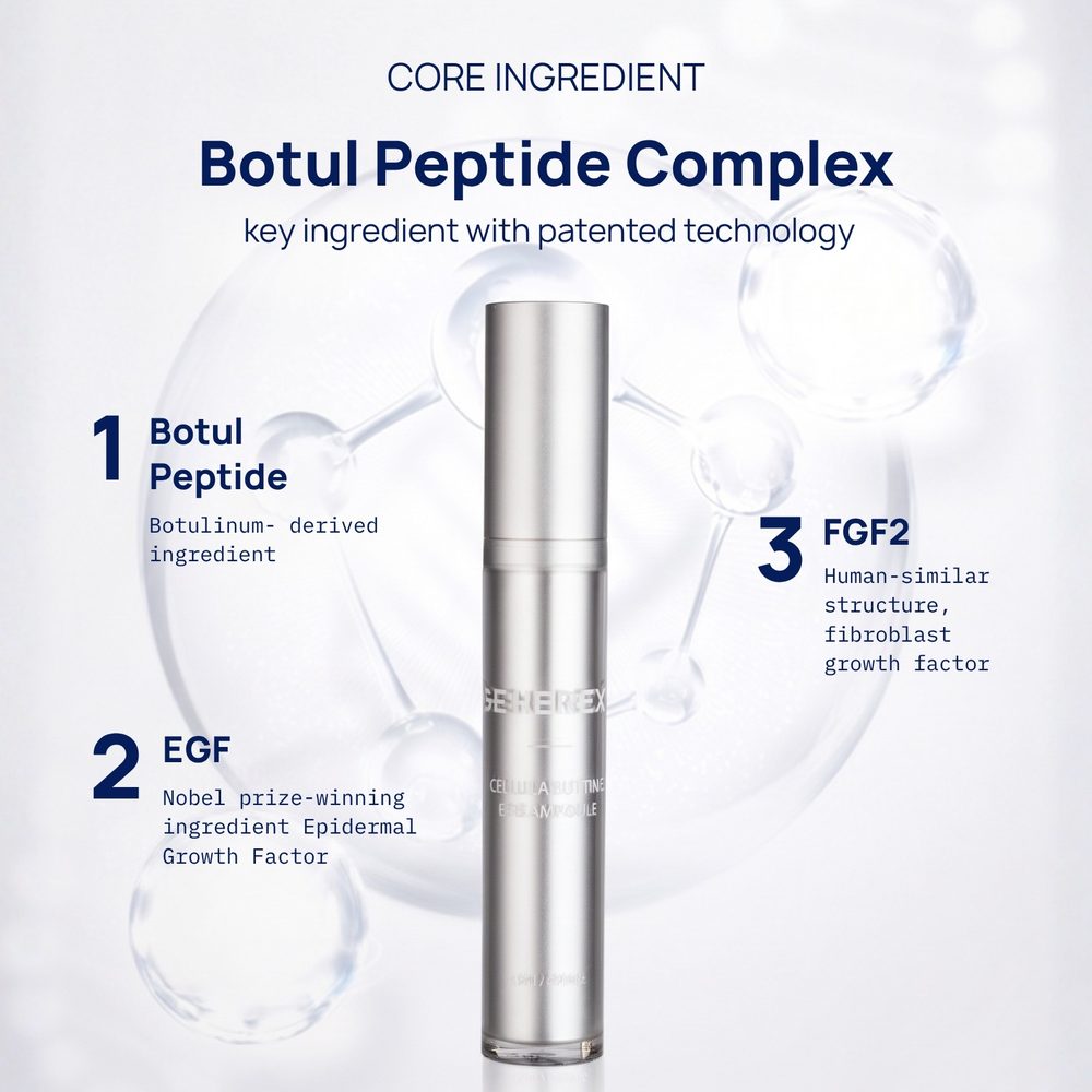 Brand panel: the core ingredient complex and its three actives