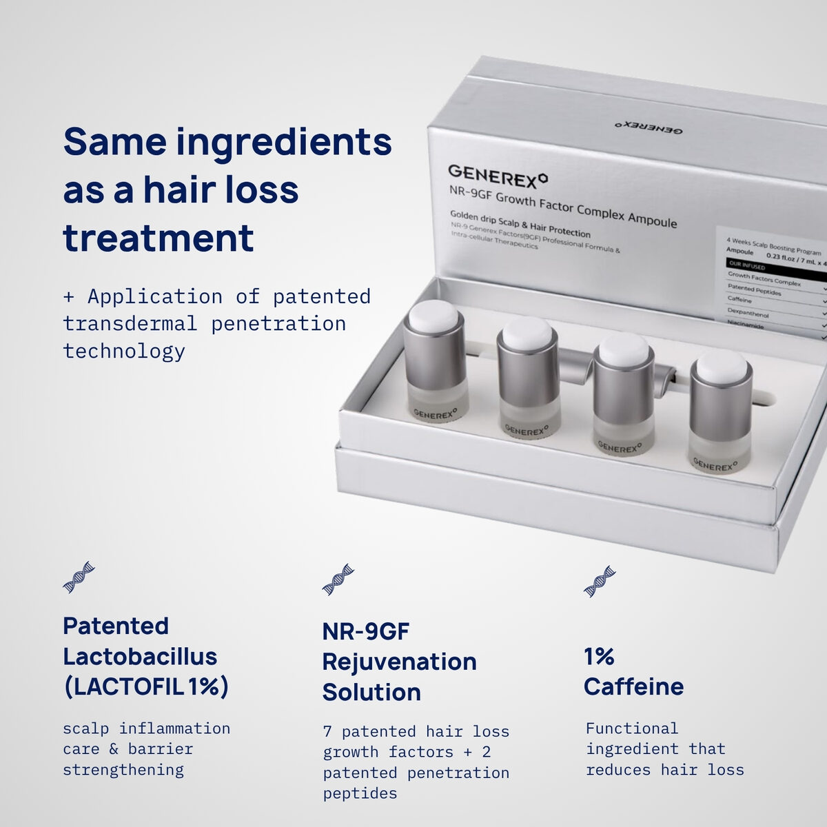 Generex NR-9GF Growth Factor Complex Ampoule, product photograph
