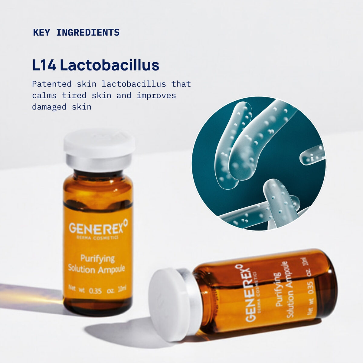 Generex Purifying Solution Ampoule, product photograph